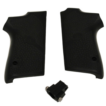 HOGUE Black Rubber Grip Panels For S&W 3913 Series (13010)