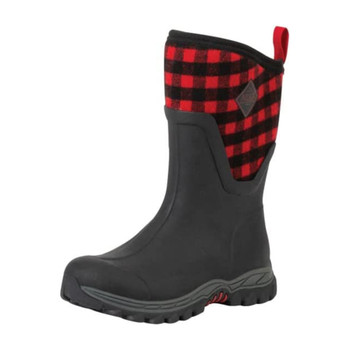 MUCK BOOT COMPANY Women's Arctic Sport II Mid Black and Buffalo Plaid Boots (AS2M0PLD)