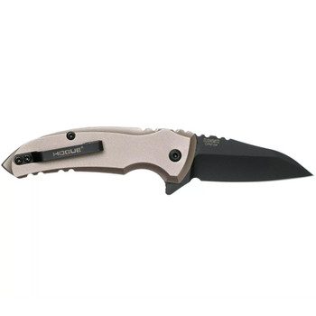 HOGUE X1-Microflip 2.75in Wharncliffe Tumble Matte Flat Dark Earth Folding Knife (24167)