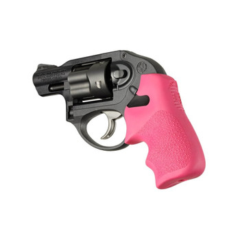 HOGUE Ruger LCR Finger Groove Pink Rubber Tamer Cushion Grip (78027)