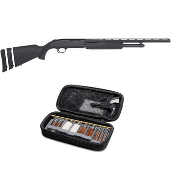 MOSSBERG 500 Super Bantam 22in 20 Gauge Black Youth Pump Action Shotgun With GRITR Multi-Caliber Cleaning Kit