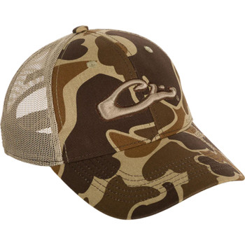 DRAKE 6-Panel Old School Camo Mesh Back Cap (DH3011-016)