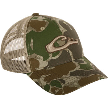 DRAKE 6-Panel Old School Green Camo Mesh Back Cap (DH3011-037)