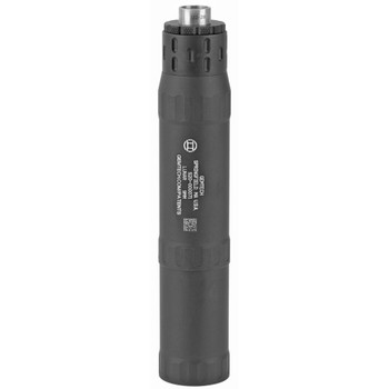 Gemtech Lunar, Pistol Suppressor, 9MM/300BLK Subsonic, Weight 10oz Long/7oz Short, Length 7" Long/ 4.7" Short, Diameter 1.4", 1/2X28 Thread ID Assembly, Black Anodized Finish 12711