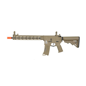 LANCER TACTICAL Gen 3 Hellion M-LOK 13in Tan Airsoft M4 AEG (LT-32TA13-G3)