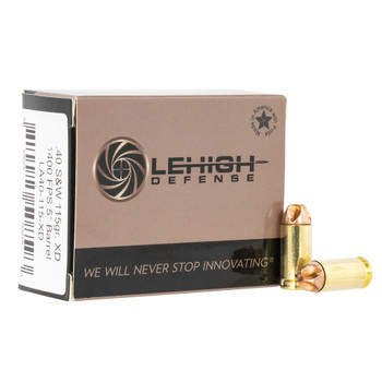 WILSON COMBAT .40 S&W 115gr Lehigh Defense XD 20/Box Handgun Ammo (LA40-115-XD)