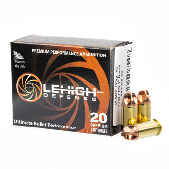 WILSON COMBAT .45 ACP 135gr Lehigh Defense XD 20/Box Handgun Ammo (LA45-135-XD)