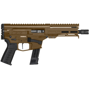 CMMG Dissent MK17 9mm 6.5in 21rd Midnight Bronze Pistol (92A682C-MB)
