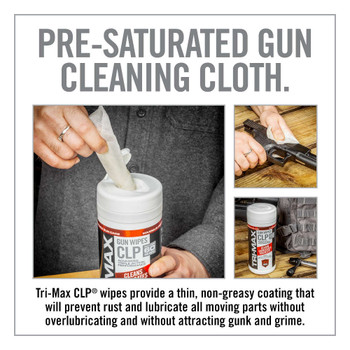 REAL AVID/REVO TRI-MAX CLP 60 CT Canister Gun Wipes (AVCLPW-C60)