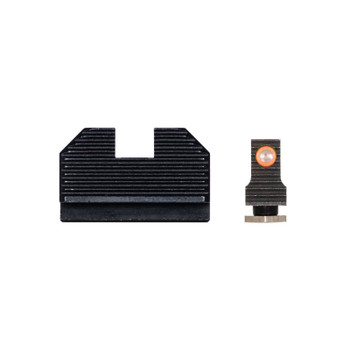 NIGHT FISION Optics Ready Stealth For Glock 43/43x w/ 507k Orange Front Ring And Blank Rear Night Sight Set (GLK-003-290-297-OGZX)
