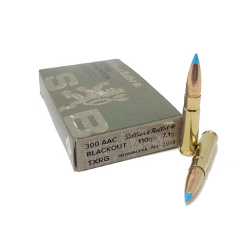 SELLIER & BELLOT 300 Blackout 110 Exergy Blue 20rd Box Ammo (SB300BLKXA)