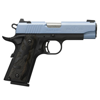 BROWNING 1911-380 Black Label 380 Auto 3.6in 2x 8rd Mags Polar Blue Compact Pistol (51990492)