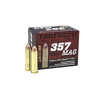 FORT SCOTT MUNITIONS .357 Magnum TUI 125Gr SCS 20rd Box Pistol Ammo (357MAG-125-SCV)