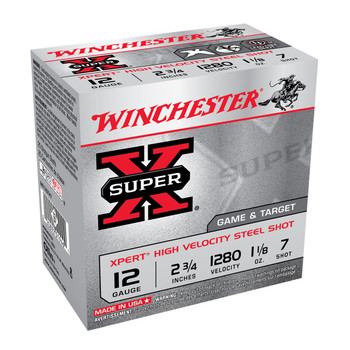 WINCHESTER AMMO Super X 12ga 2.75in #7 Shot 25rd Box Shotshell (WE12GTH7)