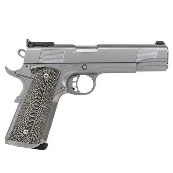 TISAS 1911 Match 45 ACP 5in 2x 8rd Mags Blasted Stainless Steel Pistol (1911-MATCH-SS45M)