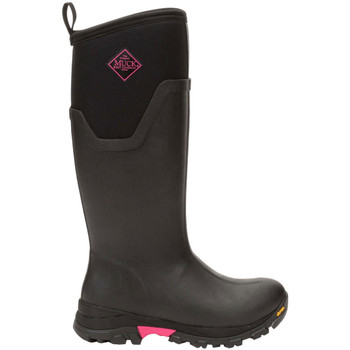 MUCK BOOT COMPANY Women's Arctic Ice Tall AGAT Black/Hot Pink Boots (ASVTA-404-PNK)