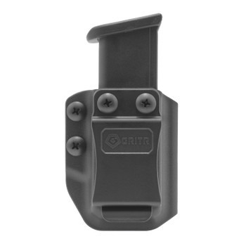 GRITR IWB/OWB Polymer Gun Mag Carrier for 9mm/.40 Double Stack Magazines