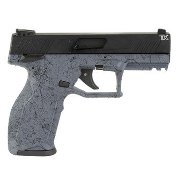 TAURUS TX22 .22LR 4.1in 2x 16rd Mags Manual Safety Gray Splatter/Black Pistol (1-TX22141SP1)