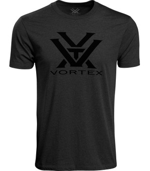 VORTEX Mens Core Charcoal Heather Logo Short Sleeve T-Shirt (120-16-CHH)