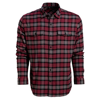 VORTEX Men's Timber Rush Flannel Burgundy LS Shirt (220-14-BUR)