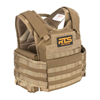 RTS TACTICAL Men's Premium Coyote Vest Plate Carrier (34100-22)