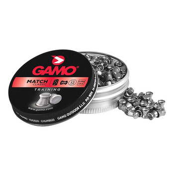 GAMO Match .177 Caliber Flat Nose 7.6 Grain 500 pcs Airgun Pellets (632003454)