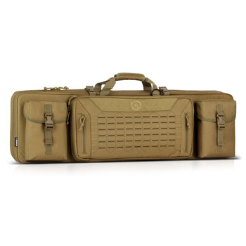 SAVIOR EQUIPMENT Urban Warfare 55in Dark FDE Double Rifle Bag (RB-5512DG-VER2-TN)