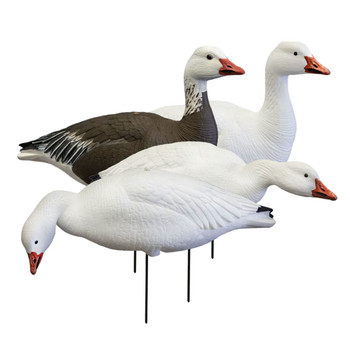 WHITE ROCK DECOYS Snow/Blue EVAC Fullbody Goose Decoys, 12-Pack (EVACSOB12)