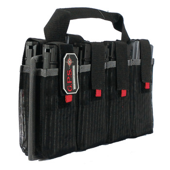 GPS Magazine Tote, Black, Soft, Fits 8 AR Style Mags GPS-1365MAG