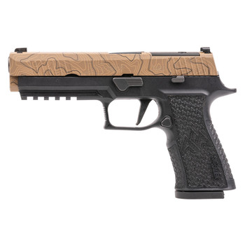 SIG SAUER P320 XTEN Endure 10mm Auto 5in 3x 15rd Mags Topographic Pattern Cerakote/Black Pistol (320X5-10-CXR3-CW-R2)