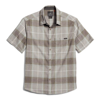 SITKA Ambary Short Sleeve Olive Green Ambary Plaid Shirt (600219-OLVP)