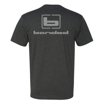 BANDED Signature Logo Charcoal/Gray SS T-Shirt (B07448-PAR)