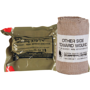 North American Rescue Emergency Trauma Dressing, 4" 30-0031