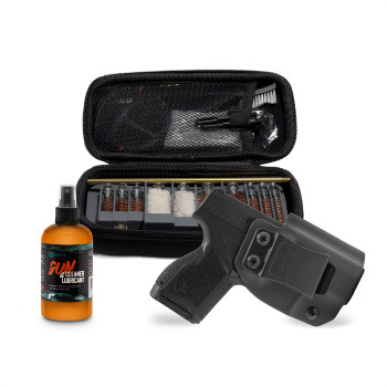 GRITR IWB Kydex Right Hand Holster for Taurus GX4 w/ Multi-Caliber Firearm Cleaning Kit & Gun CLP