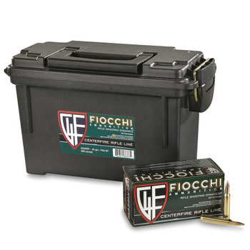 FIOCCHI 223 Remington 55Gr FMJBT Rifle Ammo (223ARP-CASE)