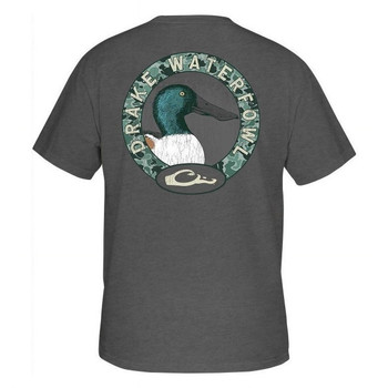 DRAKE Men's Shoveler Circle Graphite Heather T-Shirt (DT9647-GPH)