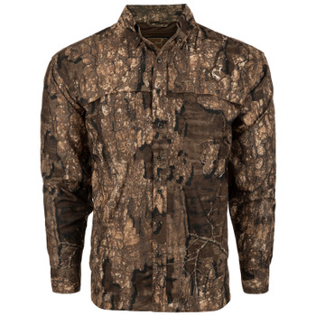 DRAKE Men's Mesh Back Flyweight Realtree Timber Turkey Shirt (OT1000-MEN-033)
