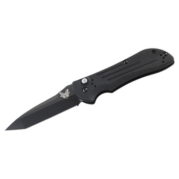 BENCHMADE Auto Stryker Black Blade Tanto Auto Assist Folding Knife (9101BK)