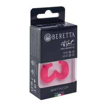 BERETTA Mini Headset E2 Fuchsia Fluo Shooting Noise Protection Ear Plugs (CF121D0043033BUNI)