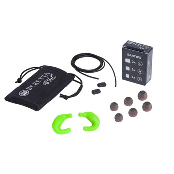BERETTA Mini Headset E2 Green Fluorescent Shooting Noise Protection Ear Plugs (CF121D004307FFUNI)