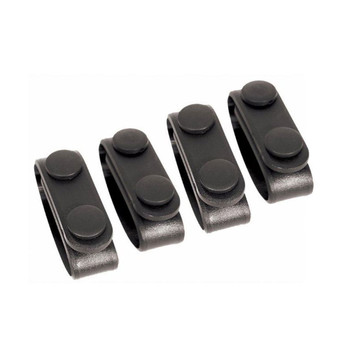 BLACKHAWK Molded Plain Black Belt Keepers 4-Pack (44B300BK)