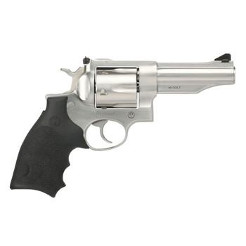 RUGER Redhawk 45 Colt 4.2in 6rd Satin Stainless Revolver with Hogue Grips (5045)