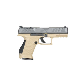 WALTHER PDP Compact Optic Ready 9mm 4in Two-Tone Tan - Frame Semi-Auto Pistol (2858444)