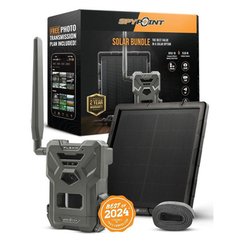 SPYPOINT Flex-M Cellular Trail Camera Solar Bundle (FLEX-M-SOLAR-BUNDLE)
