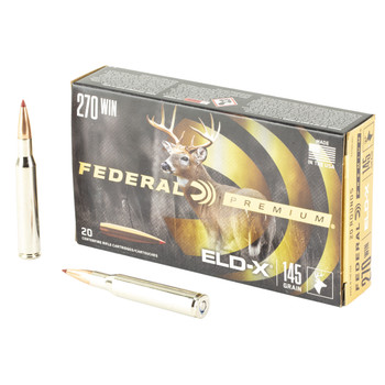 FEDERAL Centerfire Rifle Ammunition 270 Win 145 Gr Eld-X (P270ELDX1)