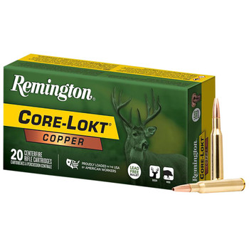 REMINGTON Core-Lokt Copper 243 Win 85 Grain 20rd/Box Rifle Ammo (R27856)