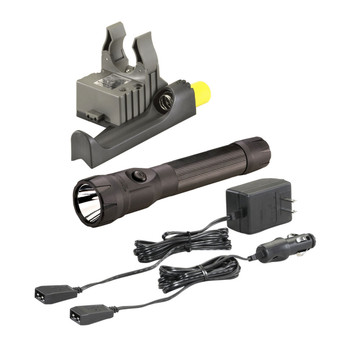STREAMLIGHT PolyStinger DS LED 485 Lumens 120V/100V AC/12V DC Smart Charge PiggyBack Flashlight (76832)