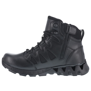 REEBOK Womens ZigKick 6in Black Tactical Boots with Side Zipper (RB863)