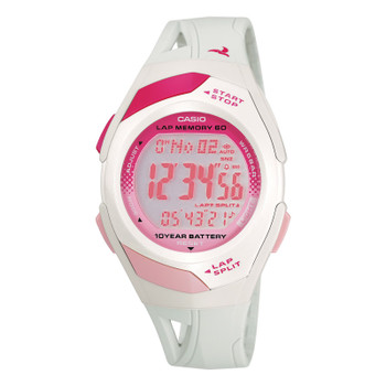 CASIO Ladies Runner Pink/White Watches (STR300-7)