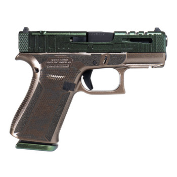 GLOCK 43X MOS Cypress Raptor Enhanced 9mm 3.41in 2x 10rd Mags Green/Flat Dark Earth Pistol (PX4350201FRMOSCRC)